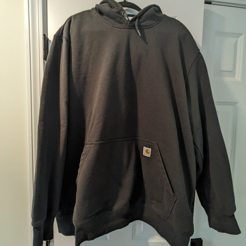 Carhartt Rain Defender Hoodie Hooded Sweatshirt Black XL #100615